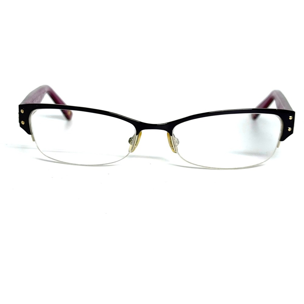 Christian Dior CD3748 Q43 140 Purple Cannage Semi-Rimless Eyeglasses Italy